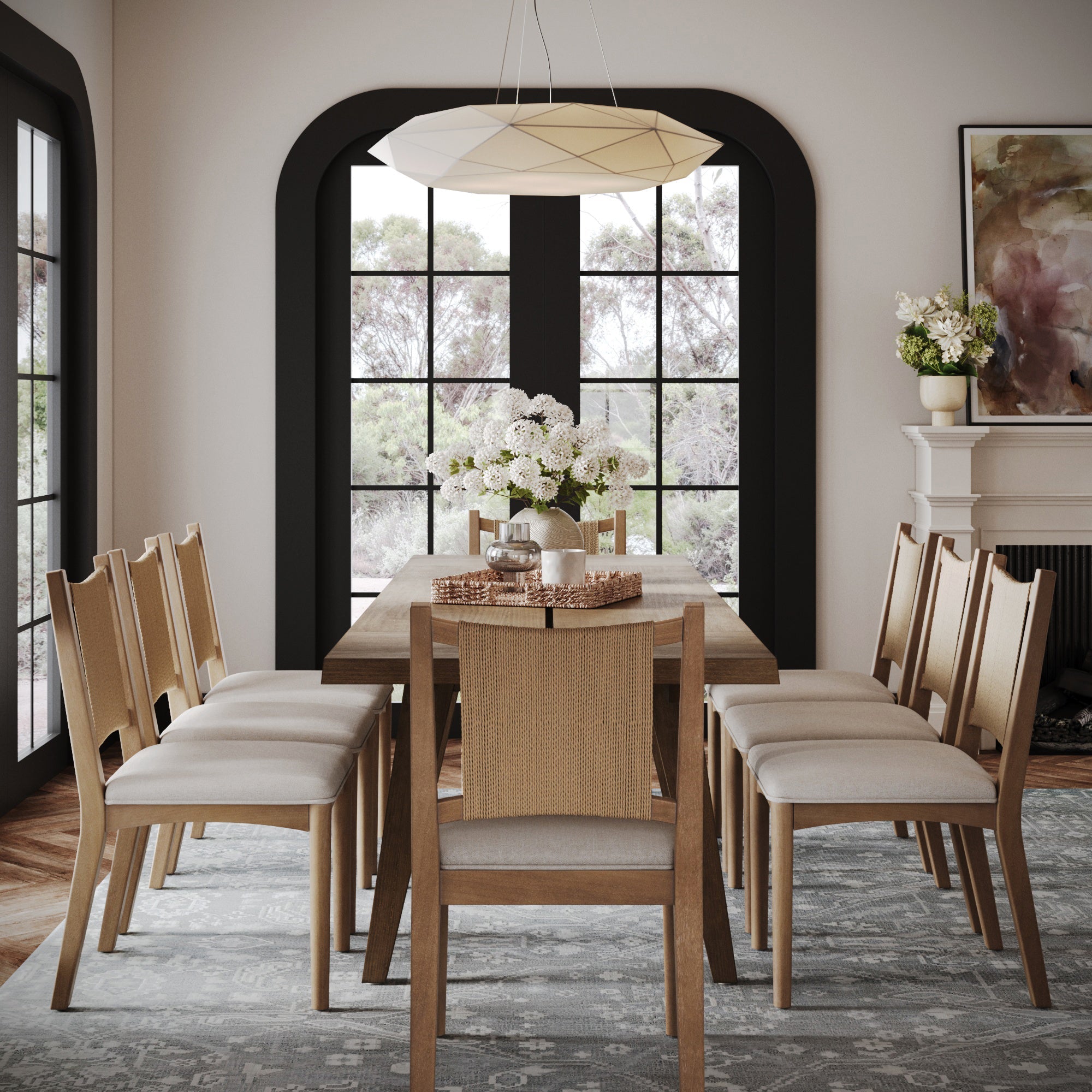 Modern Farmhouse Mango Wood Table Extension