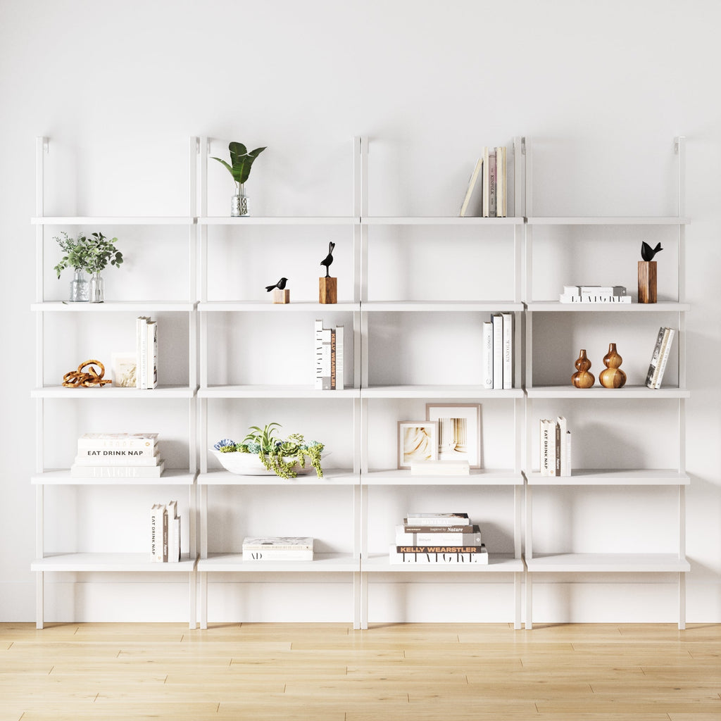 5-Shelf Coastal Ladder Bookshelf