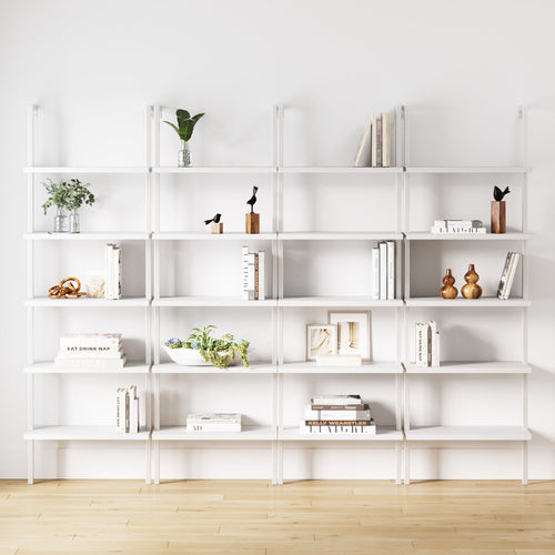 5-Shelf Coastal Ladder Bookshelf