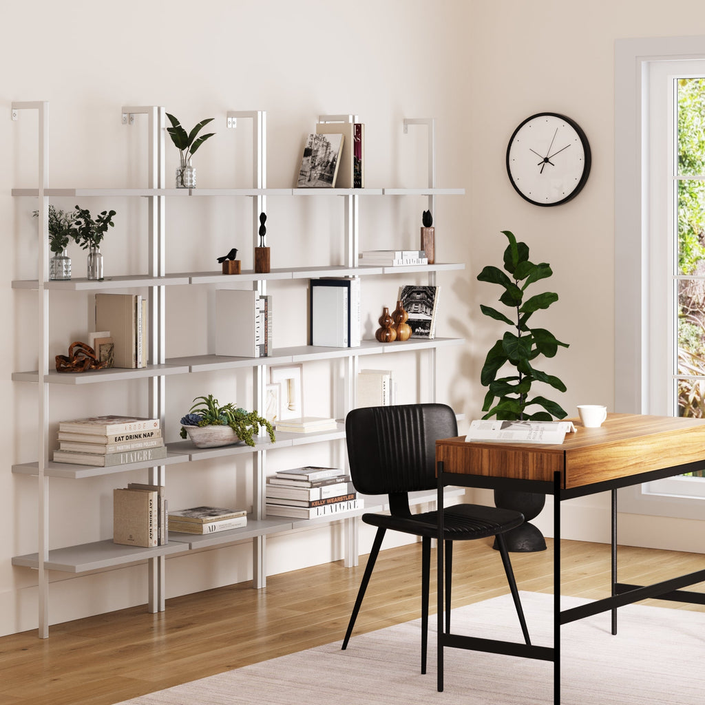 5-Shelf Coastal Ladder Bookshelf