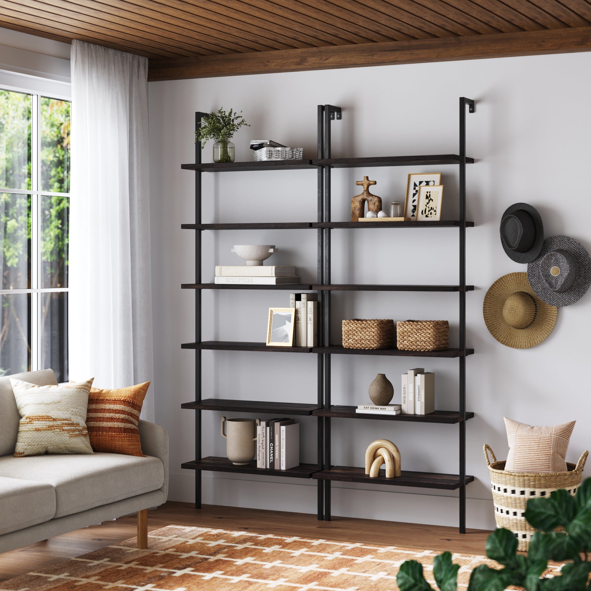 6-Shelf Bookcase
