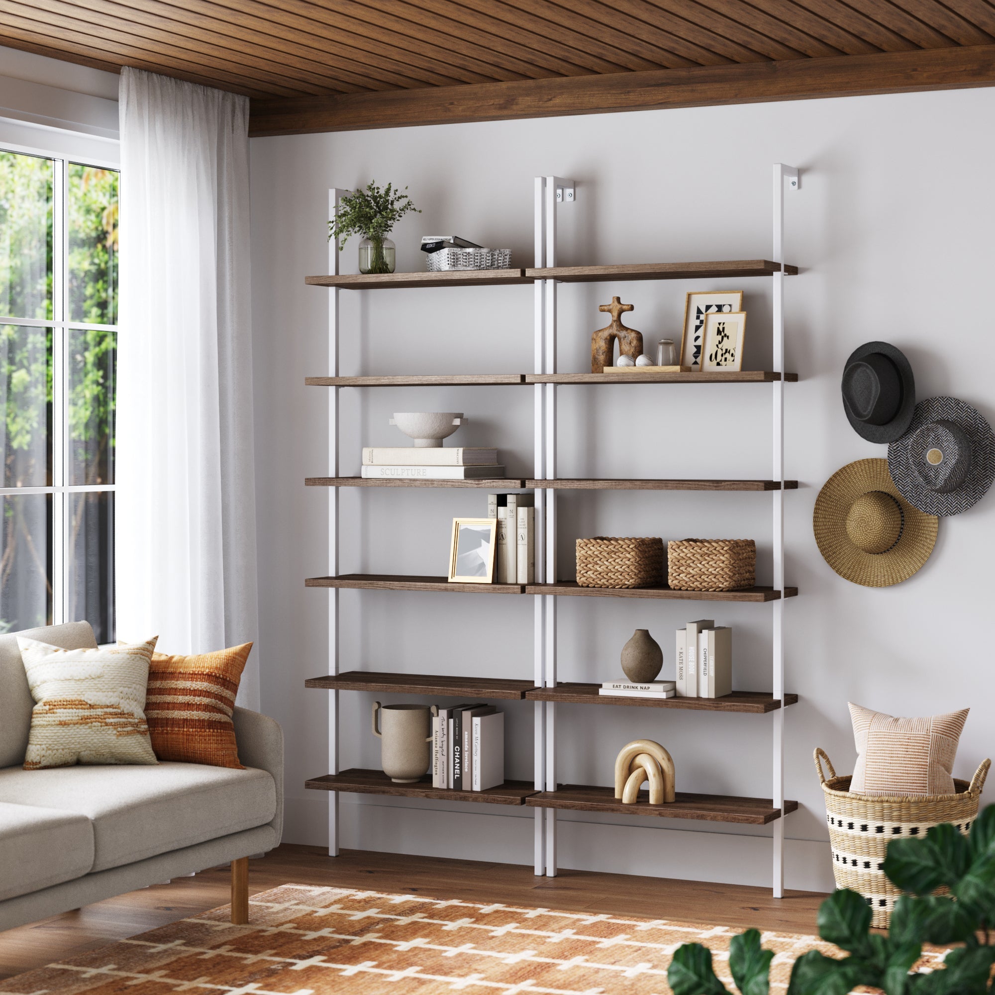 6-Shelf Bookcase