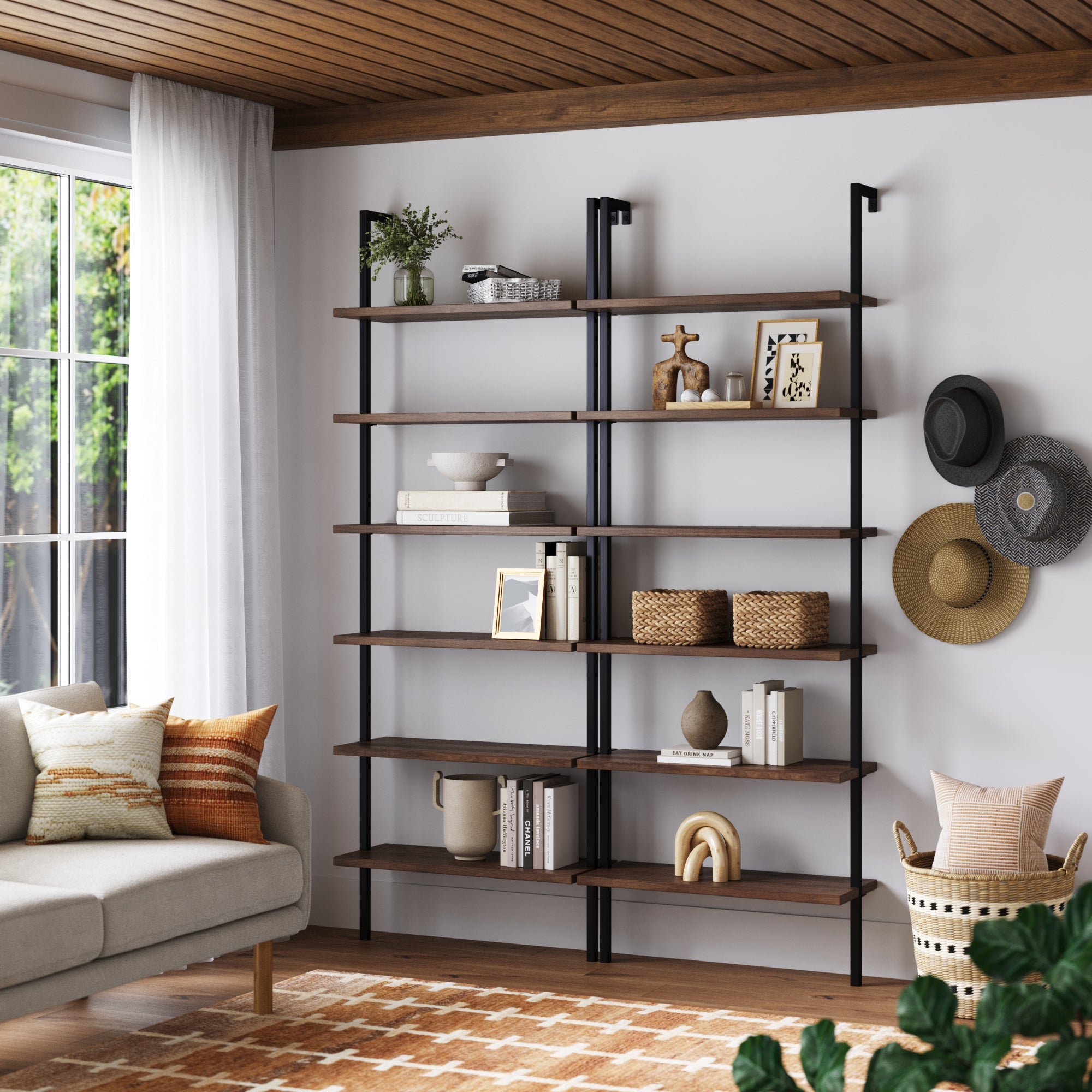 6-Shelf Bookcase