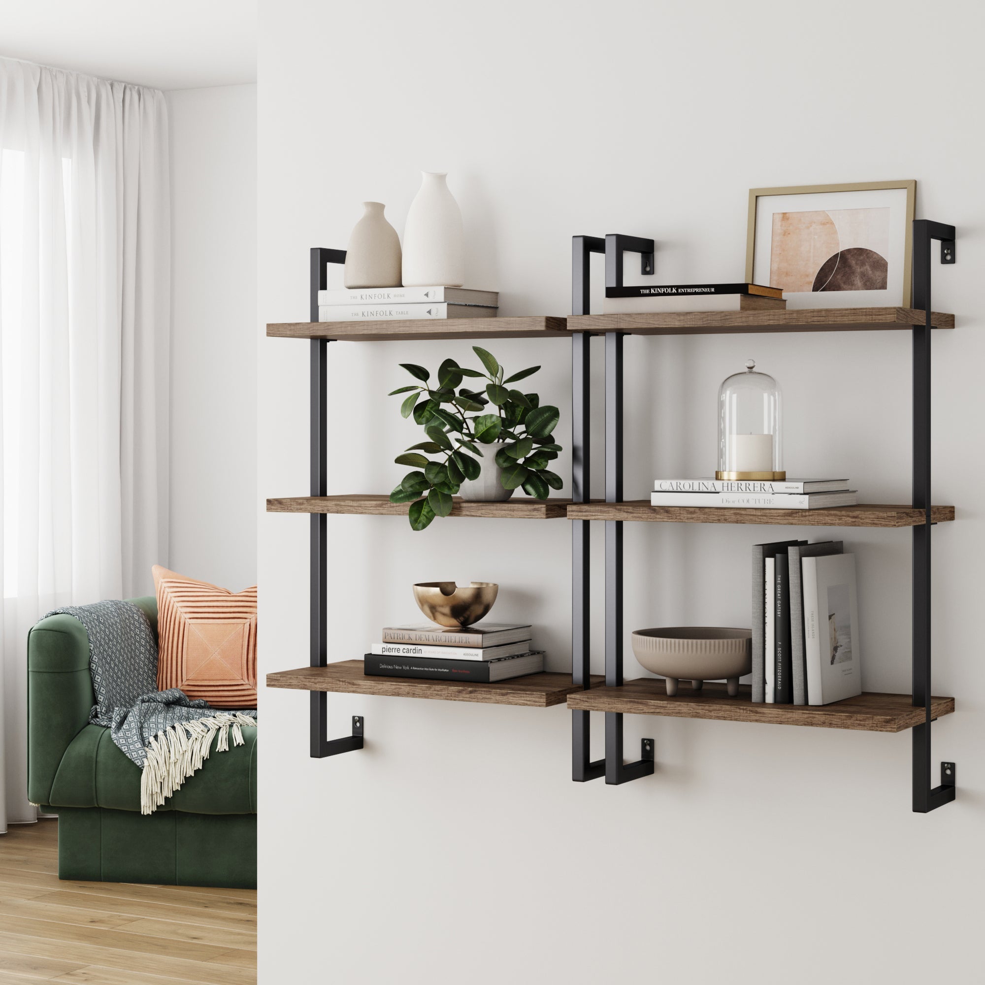 3-Shelf Ladder Bookshelf