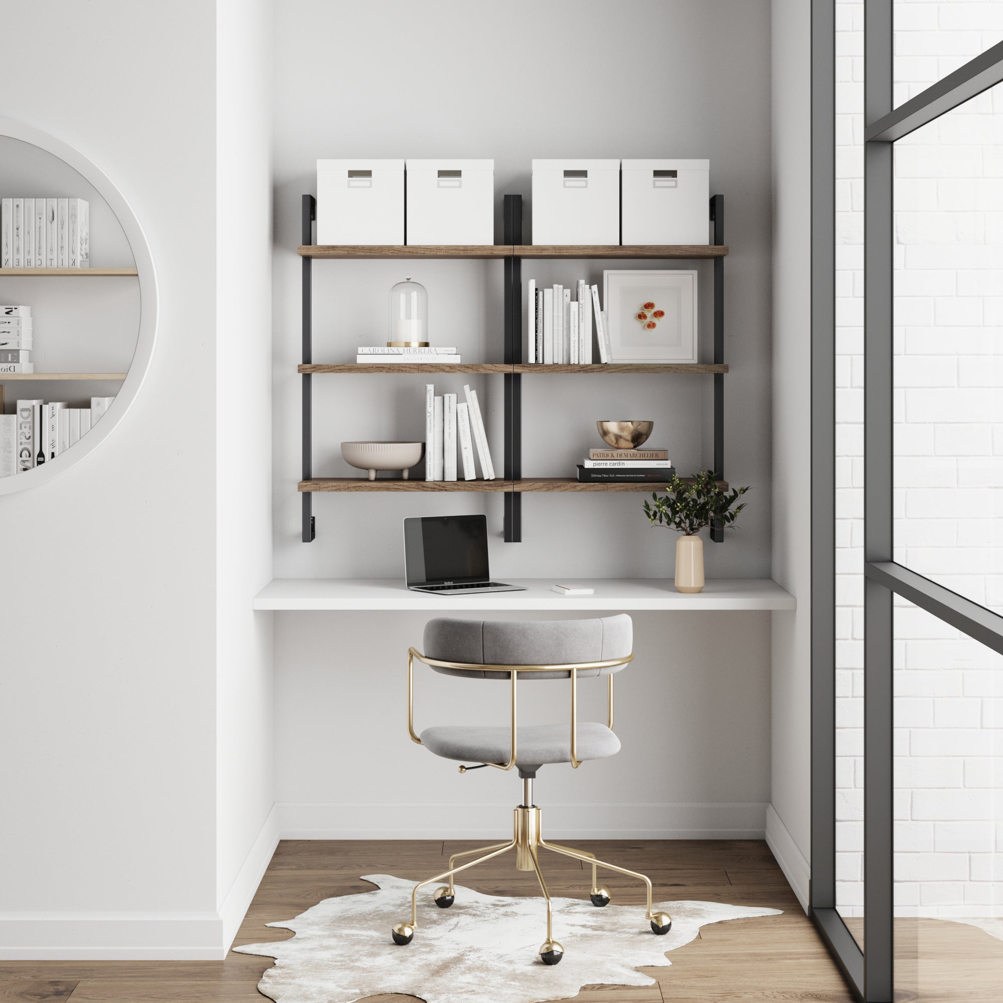 3-Shelf Ladder Bookshelf