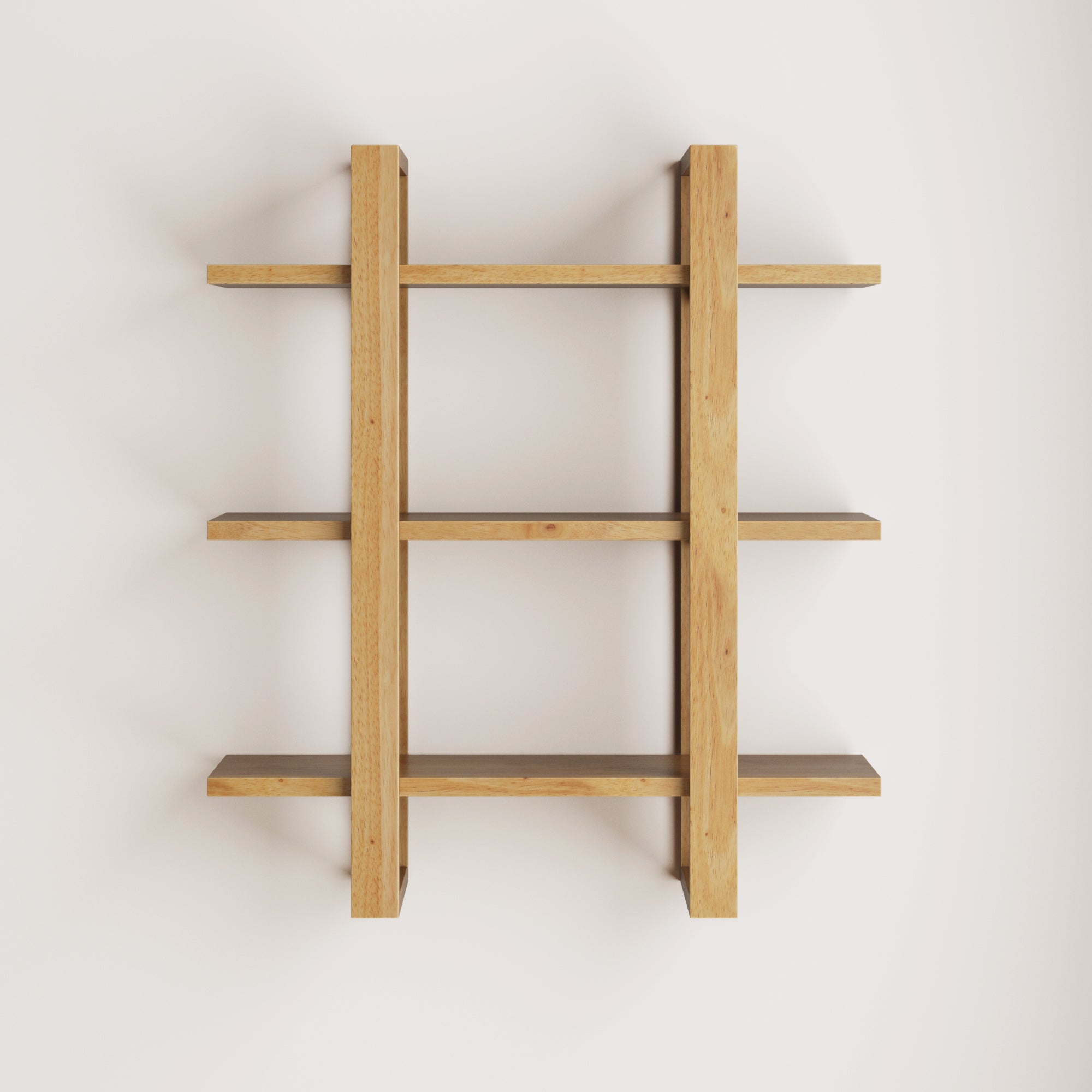 Solid Wood Adjustable Wall Shelf