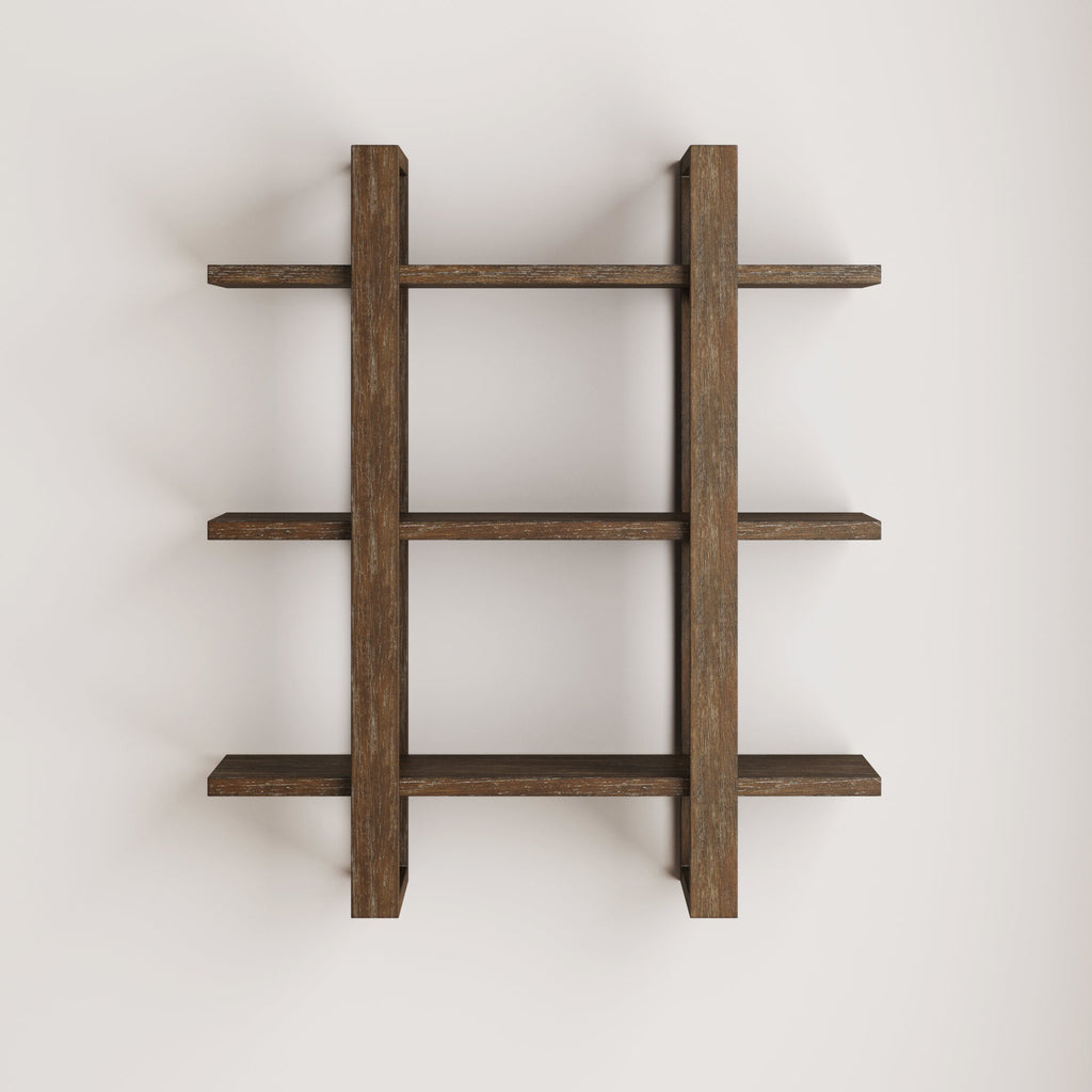 Solid Wood Adjustable Wall Shelf