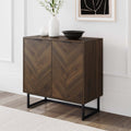 Wood 2-Door Storage Cabinet