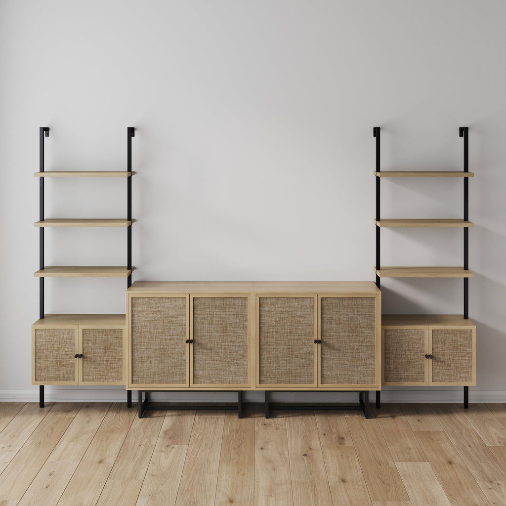 Boho Rattan Entertainment Center