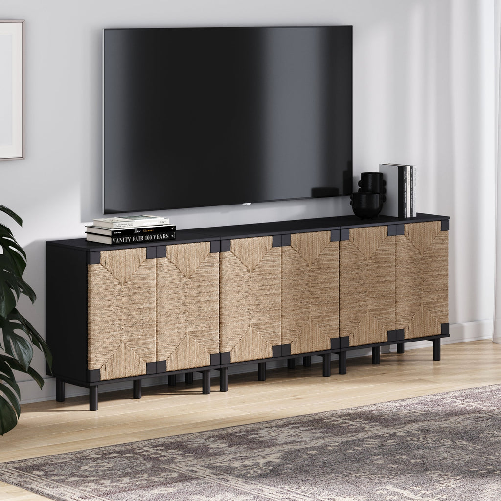 Seagrass Storage Cabinet Credenza