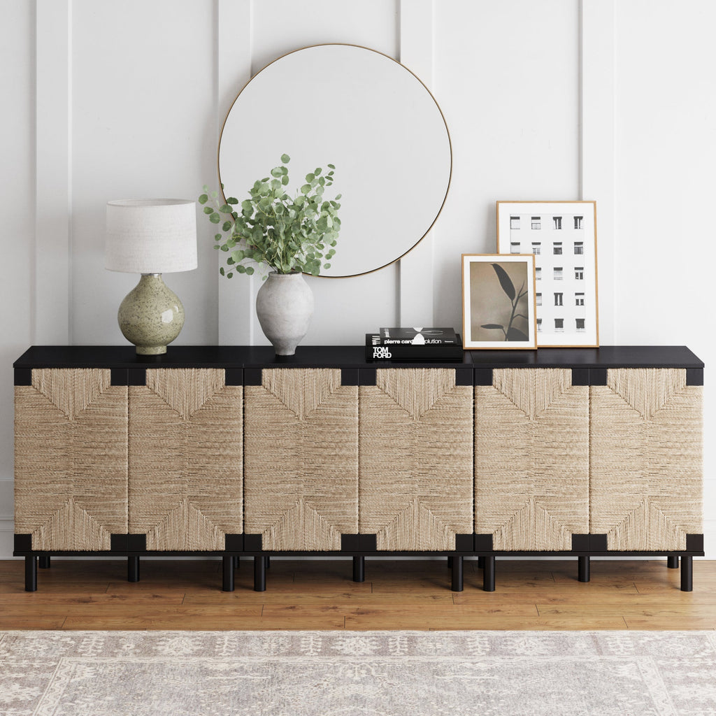 Seagrass Storage Cabinet Credenza