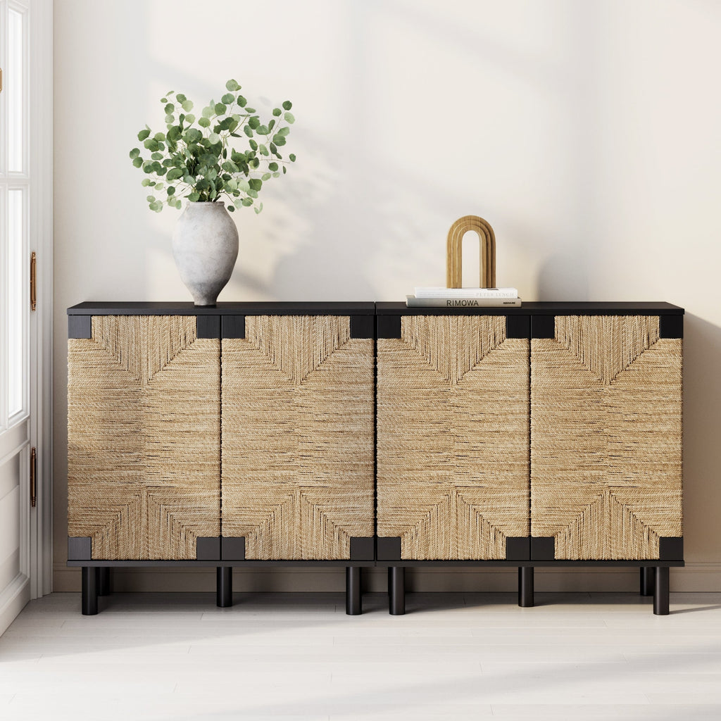 Seagrass Storage Cabinet Credenza