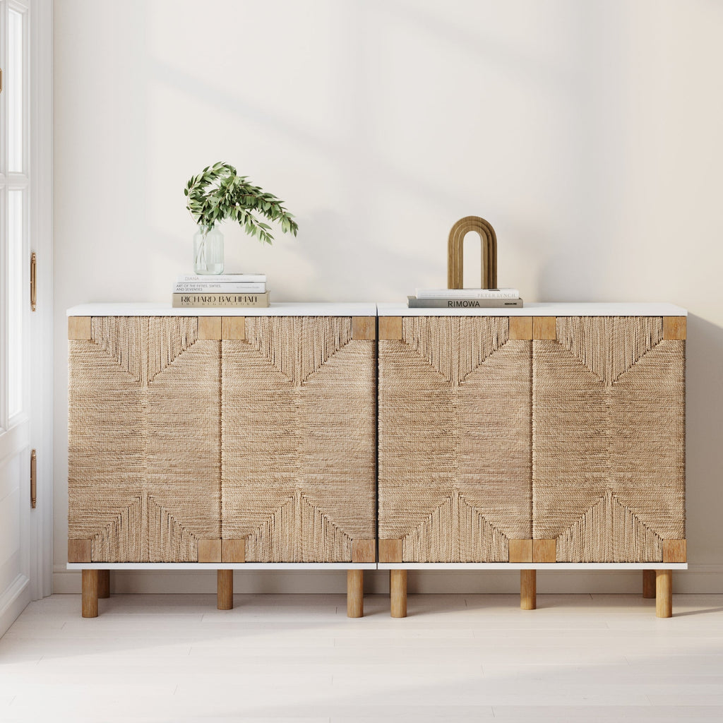 Seagrass Storage Cabinet Credenza