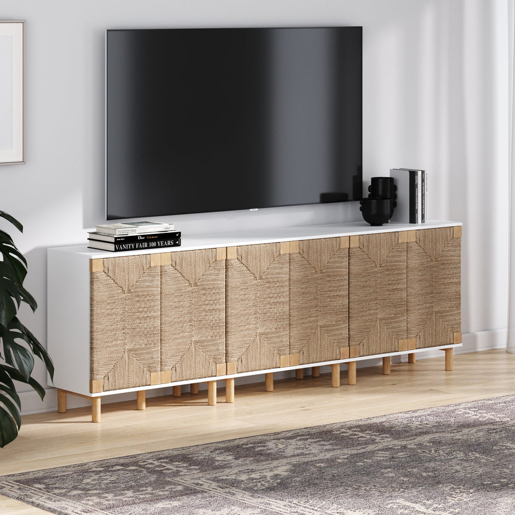 Seagrass Storage Cabinet Credenza