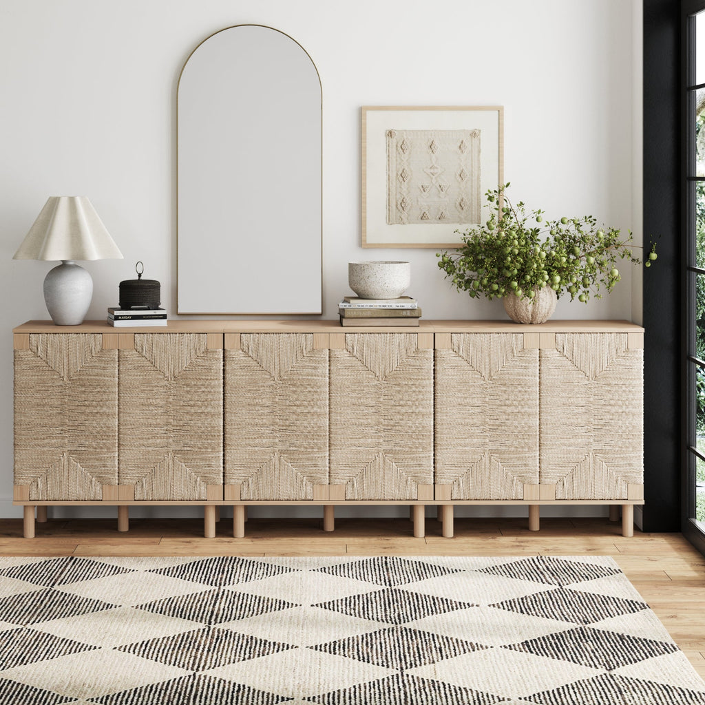 Seagrass Storage Cabinet Credenza