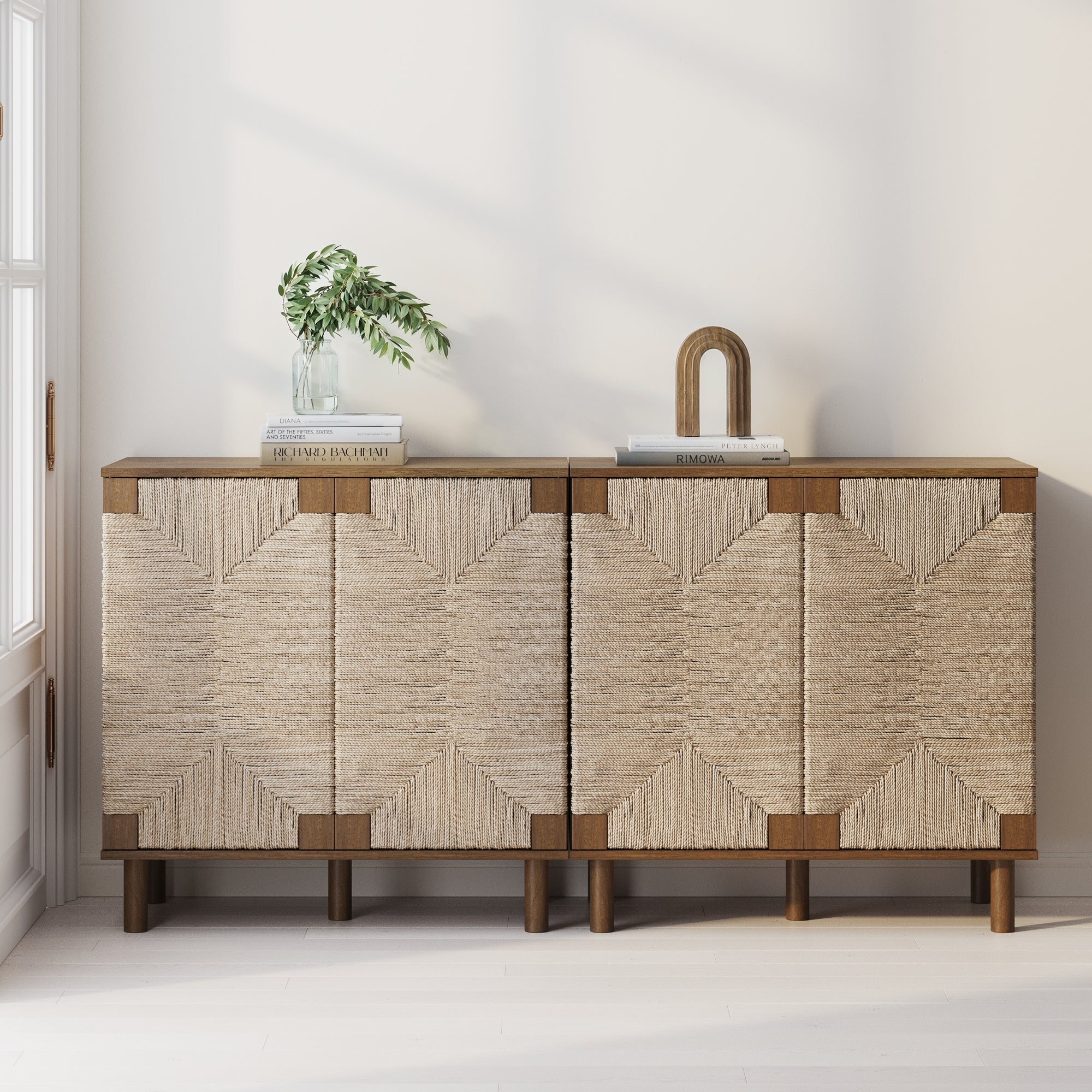 Seagrass Storage Cabinet Credenza