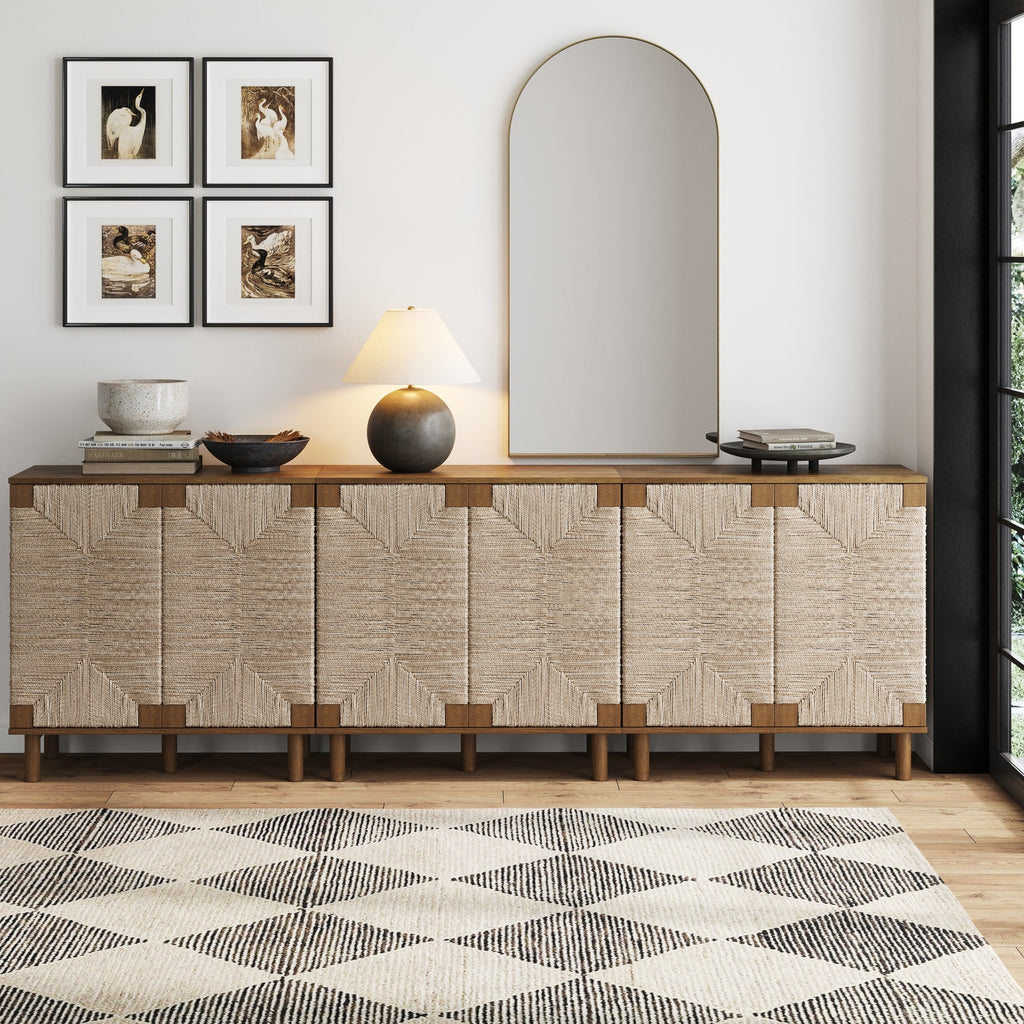 Seagrass Storage Cabinet Credenza
