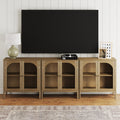 Arched Glass Door TV Console for TVs up to 75"