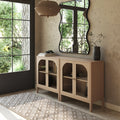 Curio Cabinet Credenza with Glass Door