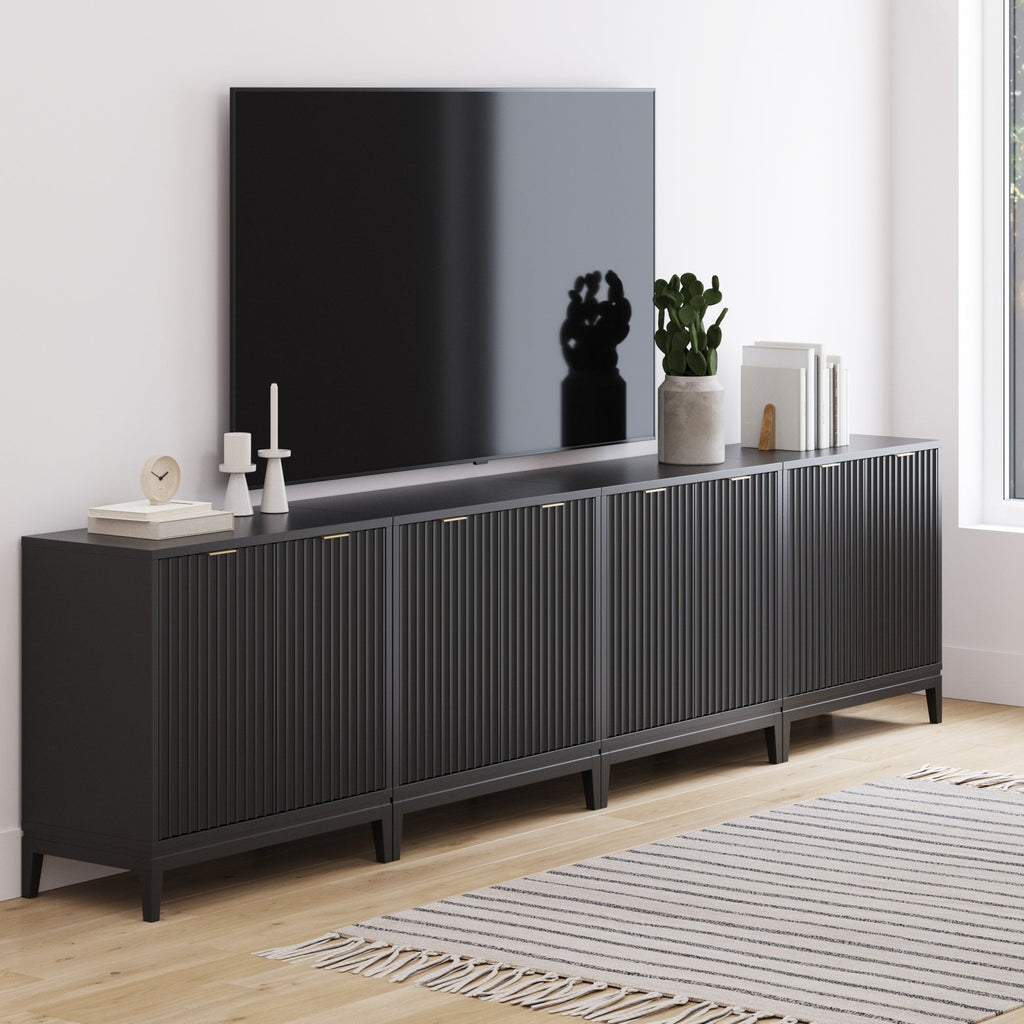 Mid-Century Fluted for TVs up to 100" Console