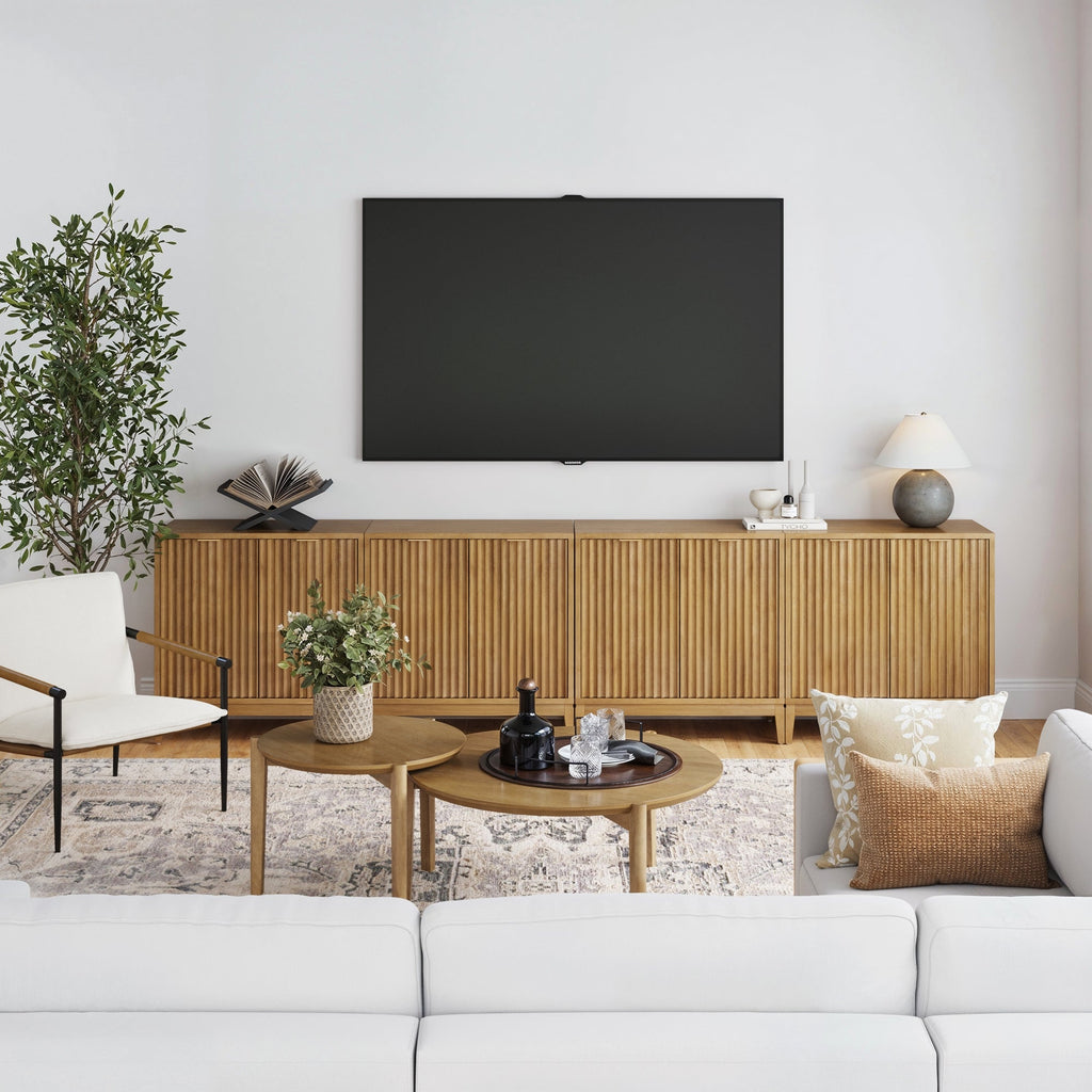 Mid-Century Fluted for TVs up to 100" Console