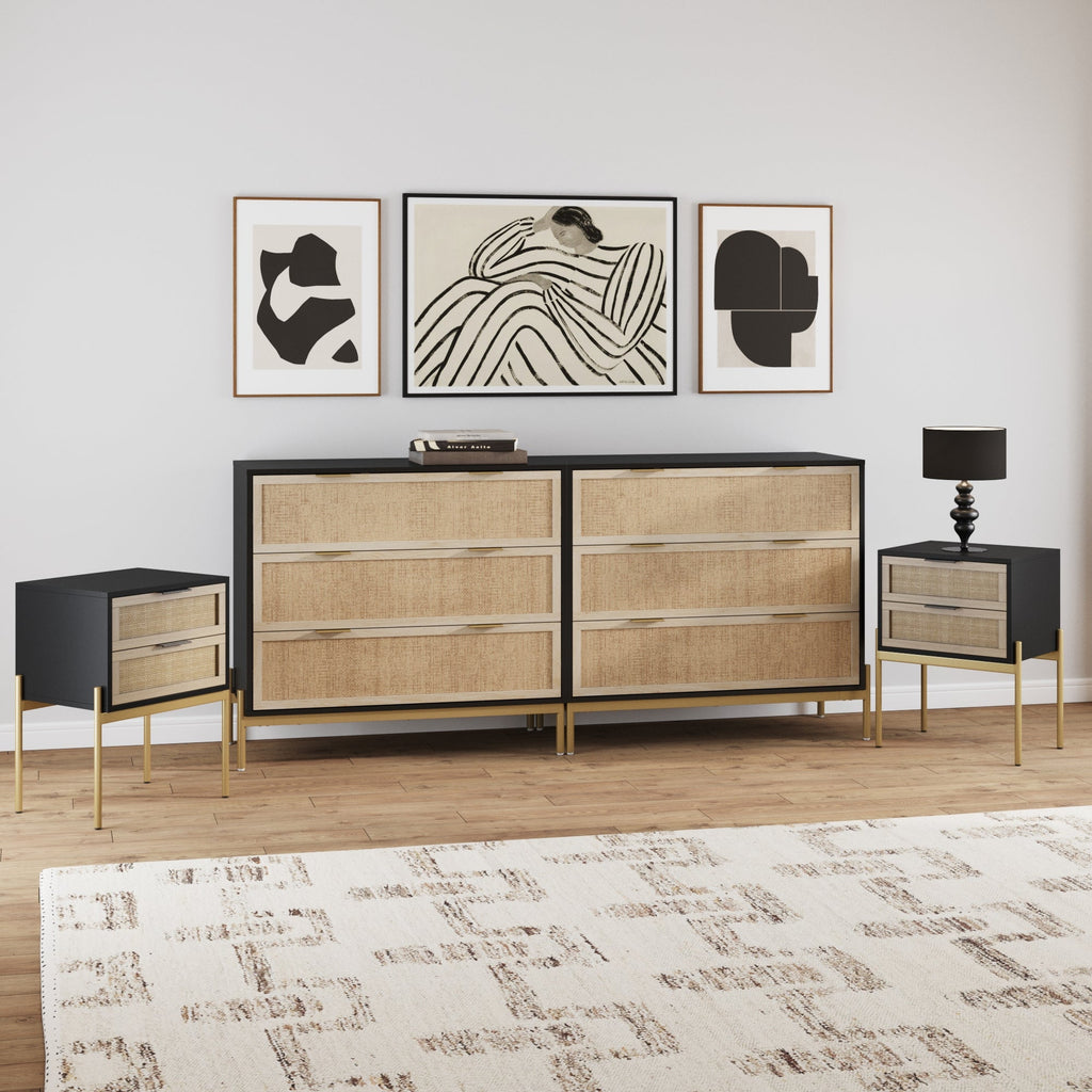 Bedroom Set Two Dresser & Two Nightstand