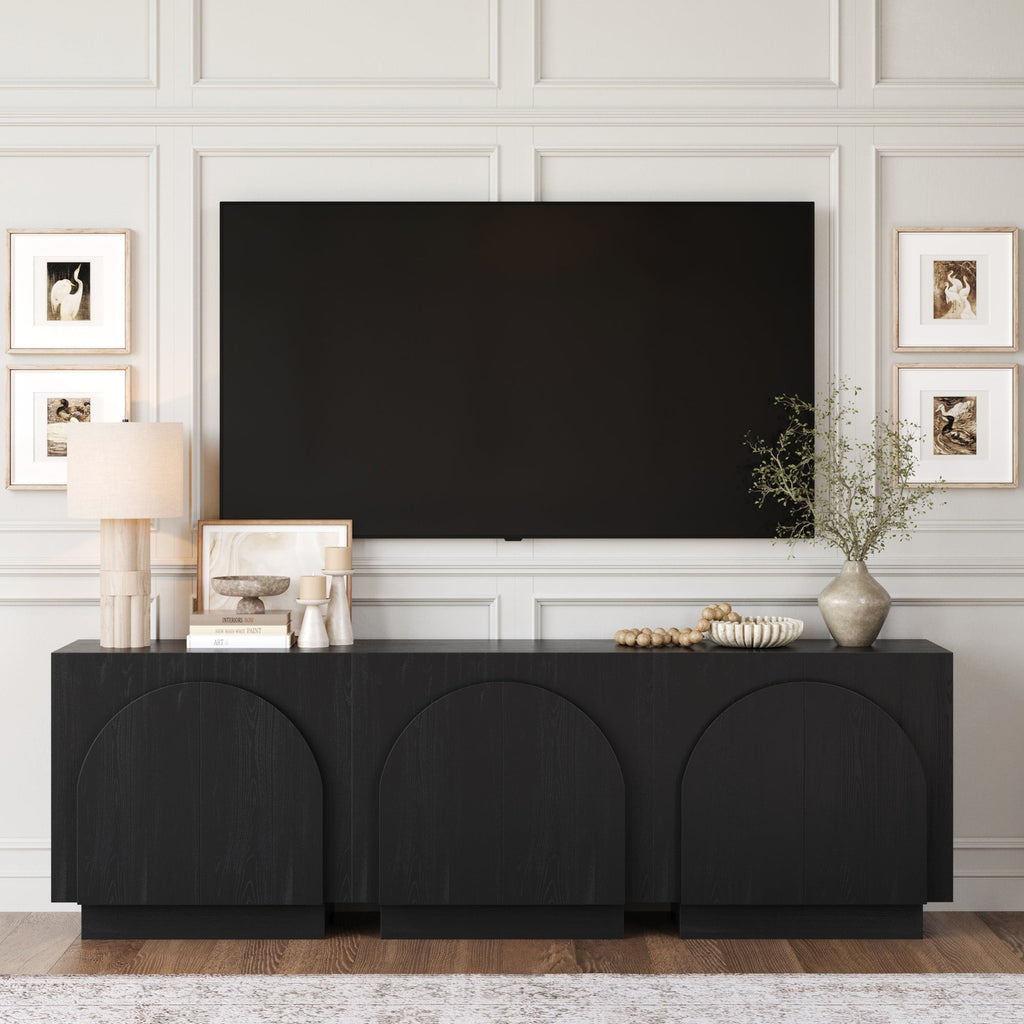 Arched Kitchen Cabinet Credenza