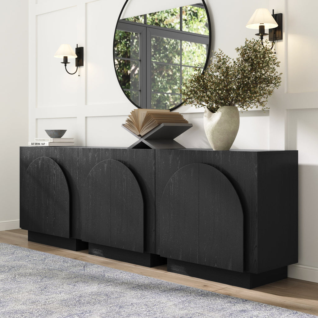 Arched Kitchen Cabinet Credenza