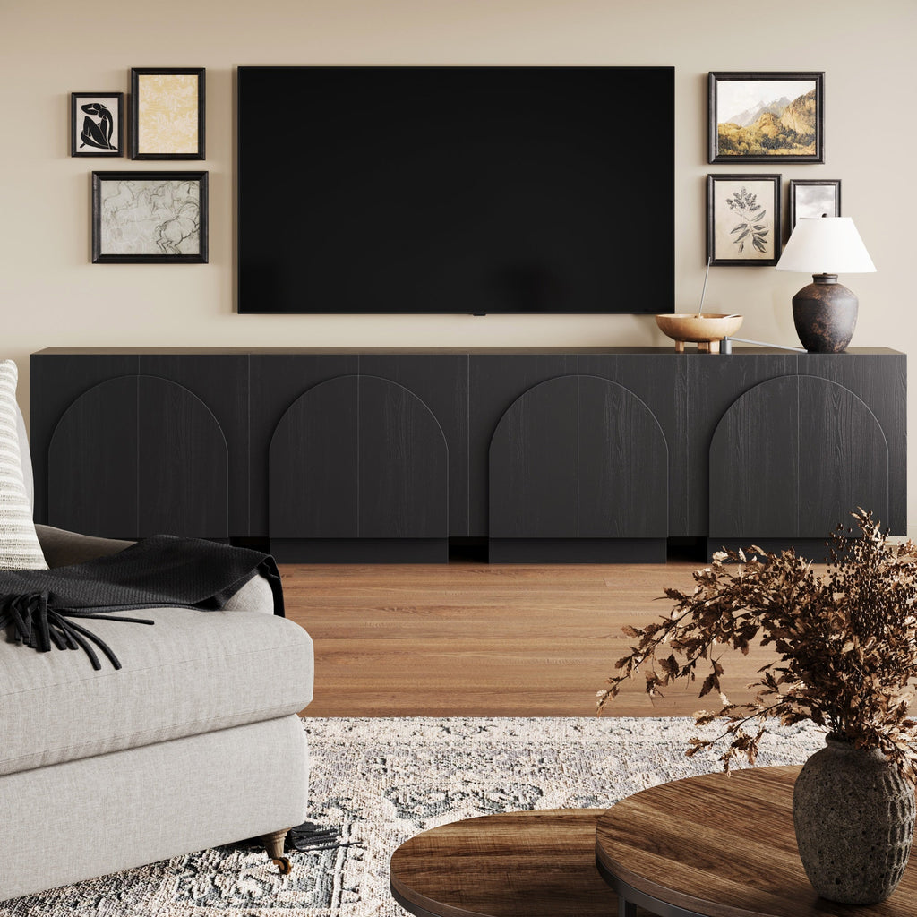 Large Arched Kitchen Cabinet Credenza