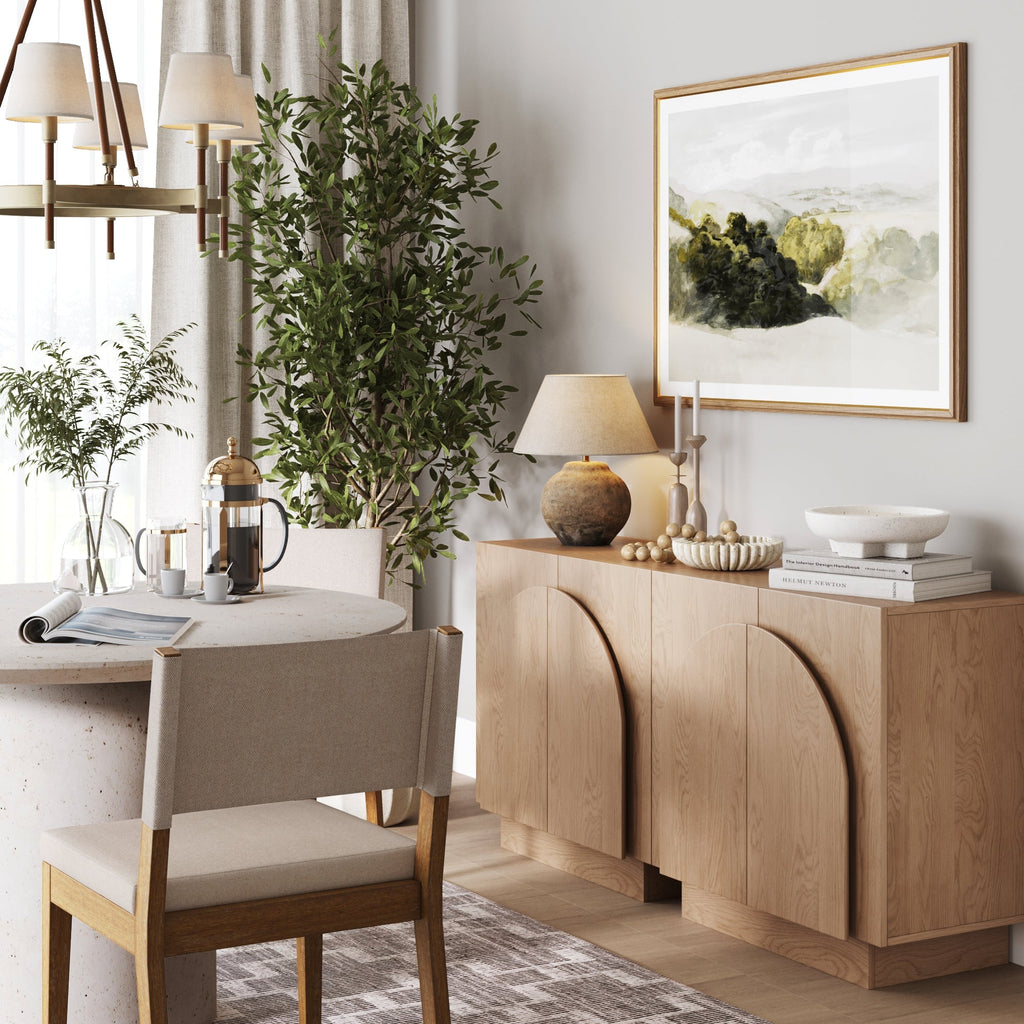 Arched Kitchen Cabinet Credenza