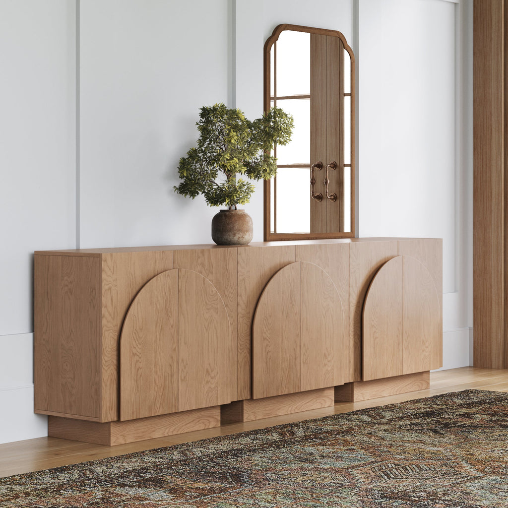 Arched Kitchen Cabinet Credenza