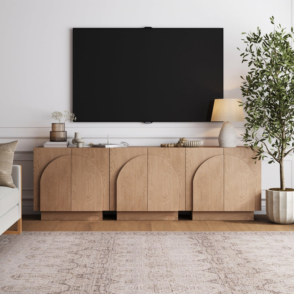Arched Kitchen Cabinet Credenza
