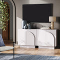 Wood Arched TV Console Stand for TVs up to 65"