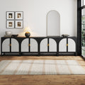 Large Rattan Credenza Console