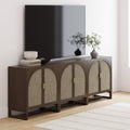 Rattan Arched TV Console Stand for TVs up to 75"