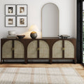 Boho Arched Storage Credenza Dark