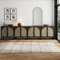 Large Arched Credenza Console Table Dark