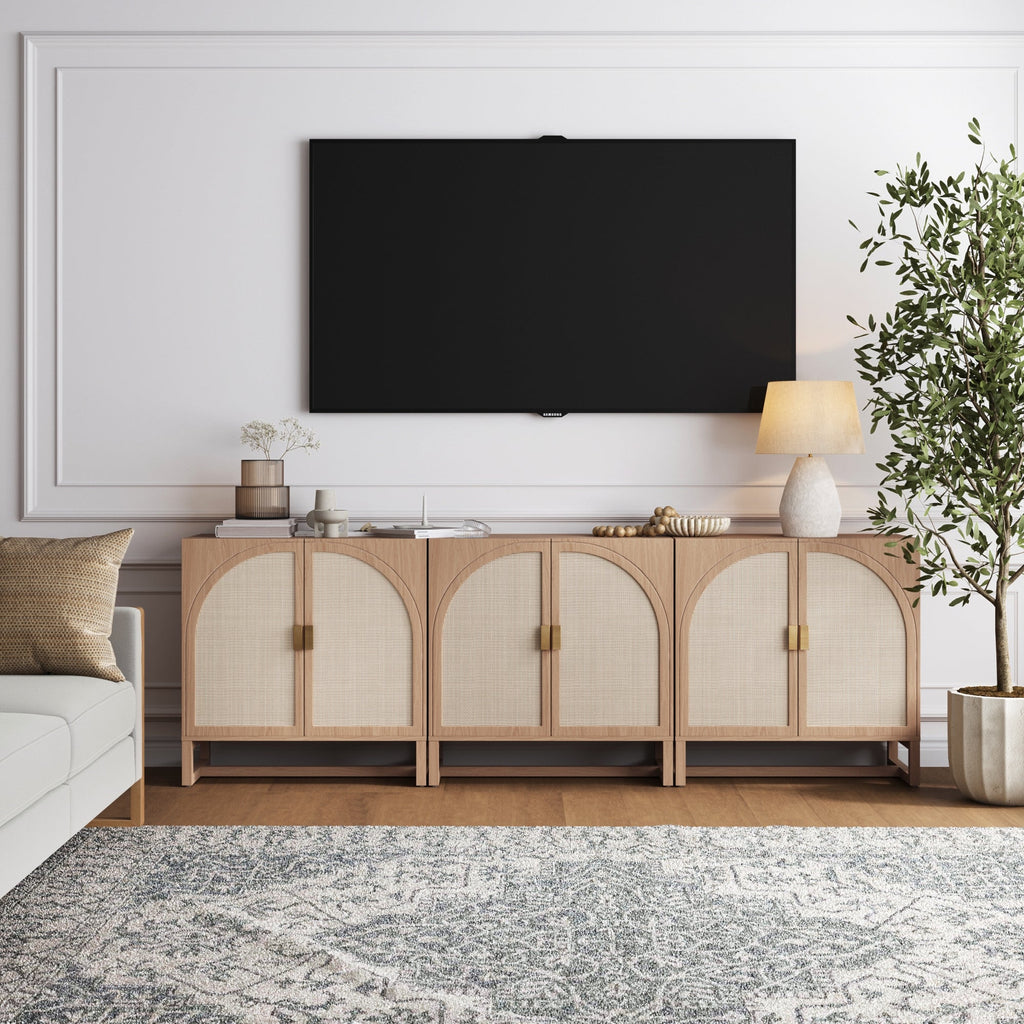 Boho Arched Cabinet Credenza