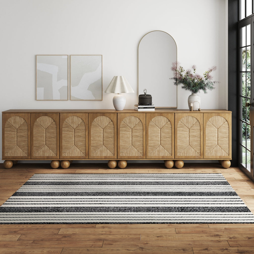 Seagrass Arched TV Console Cabinet for TVs up to 100"