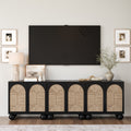Seagrass Arched TV Console Cabinet for TVs up to 75"