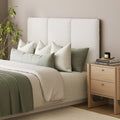 Size Wall Mounted Textured Boucle Headboard