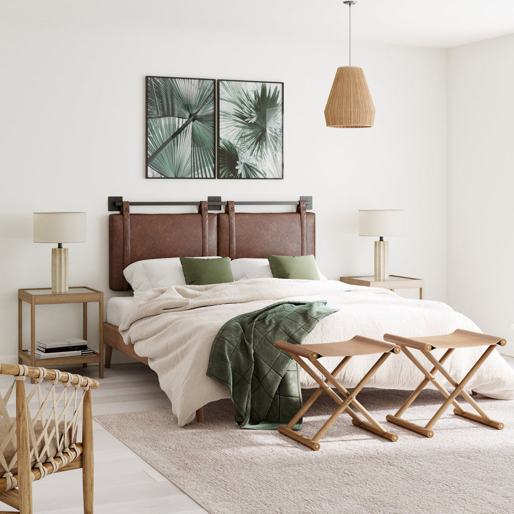 Upholstered King Wall Mount Headboard