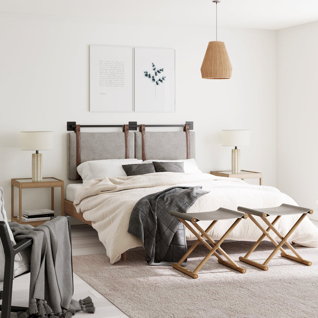 Upholstered King Wall Mount Headboard
