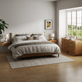 Modern King Bedroom Set with 2 Dresser and 2 Floating Nightstand