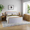 Bedroom Set with 2 Arched Dresser and 2 Nightstand