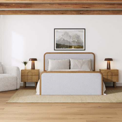 Bedroom Set with 2 Nightstand