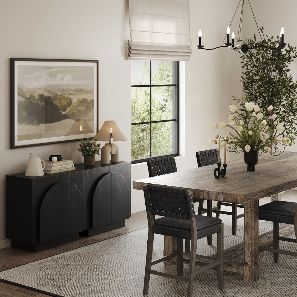 Arched Kitchen Cabinet Credenza