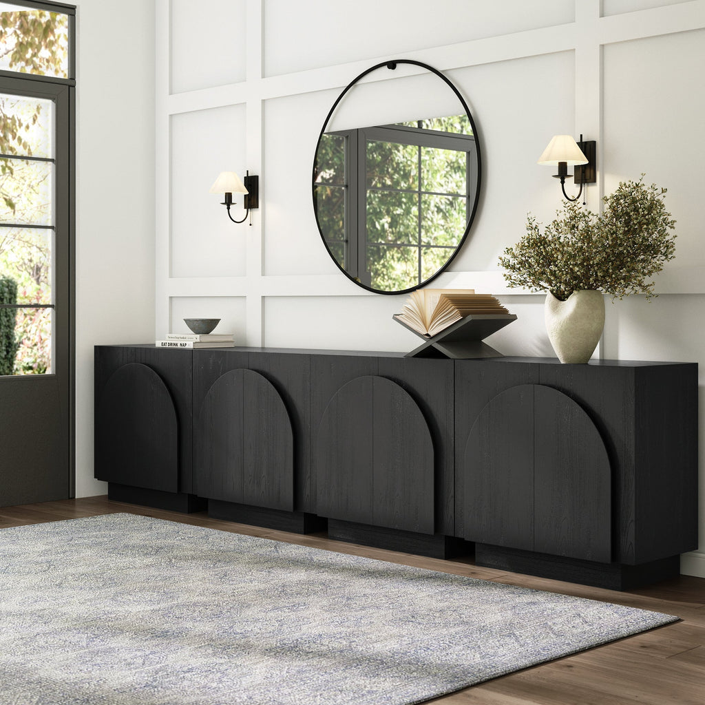 Large Arched Kitchen Cabinet Credenza