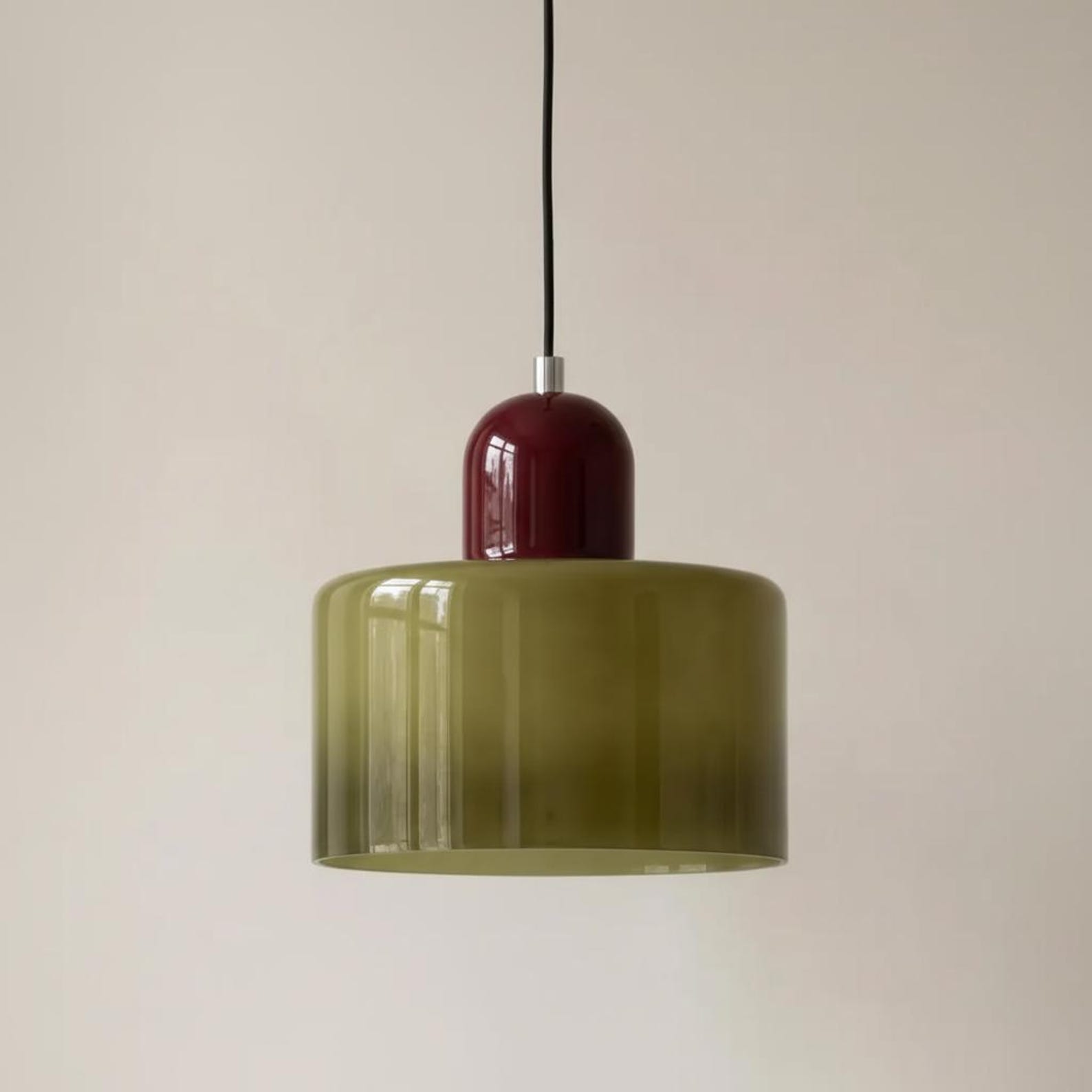 Nordic Stone and Glass Pendant Light